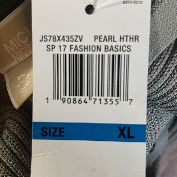 Michael Kors Lace-Up Ribbed dress pearl heather - Picture 5 of 5